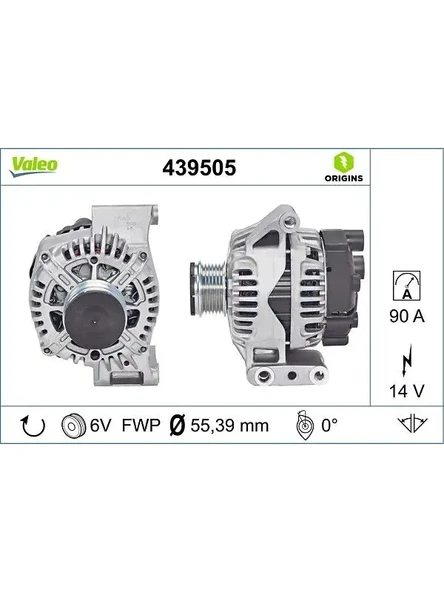 ALTERNATOR 12V 90A DOBLO FIORINO GRANDE PUNTO IDEA LINEA PANDA PUNTO 1,3D 05