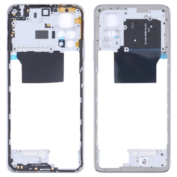 Xiaomi Redmi Note 11 Pro 4G Orijinal Orta Çerçeve Çerçeve Plakası Gri