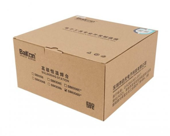 Bakon SBK936D+ Dijital Isı Ayarlı Havya Seti 60w 180° - 480° - 4