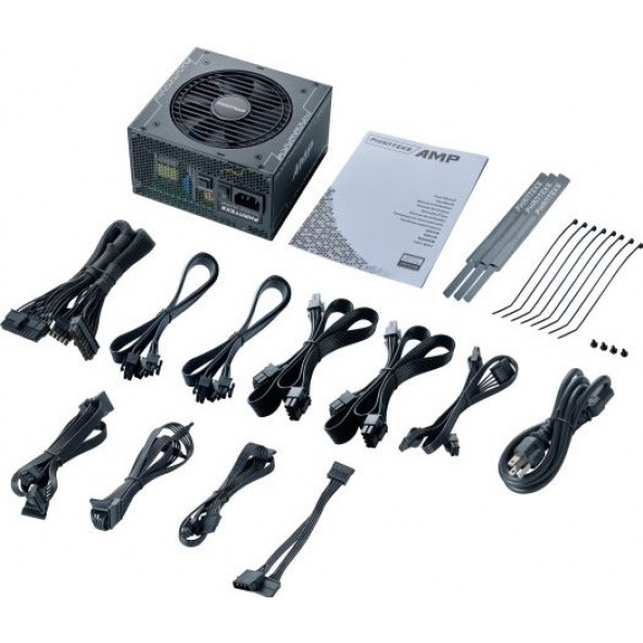 Phanteks (Seasonic) AMP 550W 80 Gold Full Module PSU Mining Gaming Oyuncu Bilgisayar Güç Kaynağı - 8