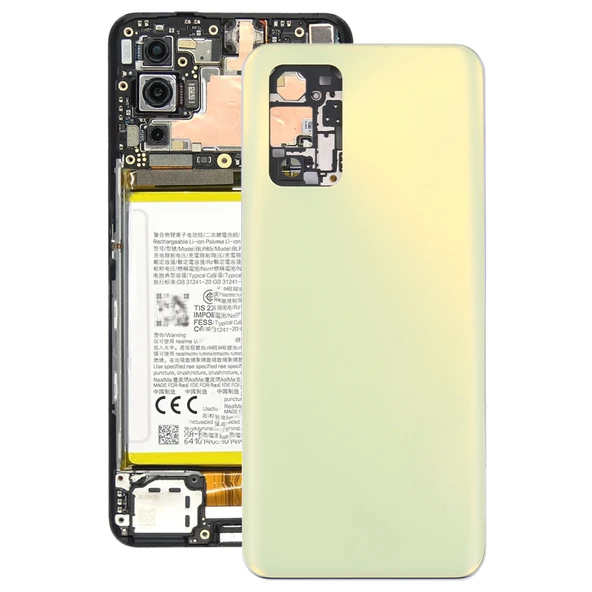 OPPO Realme Q3 Pro 5G Orijinal Sarı Arka Kapak ve Orta Çerçeve