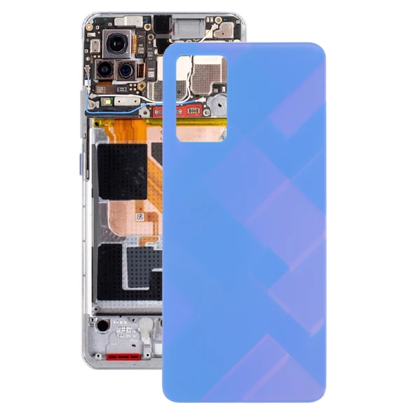 Vivo V21e Y73 Uyumlu Mor Cam Pil Arka Kapak