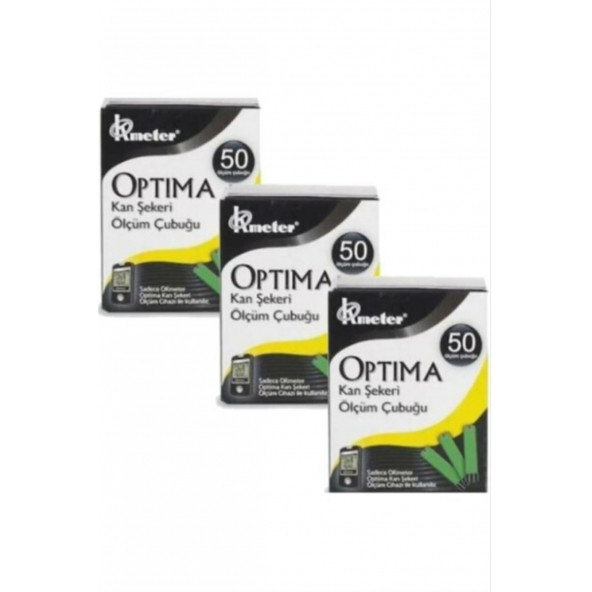 Optima Seker Ölçüm Stribi (strip) 50 X 3 Kutu - 1