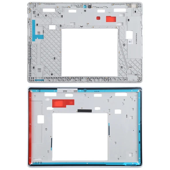Lenovo Tab M10 HD 2 Nesil Ön Kasa LCD Çerçeve Bezel Plakası Beyaz