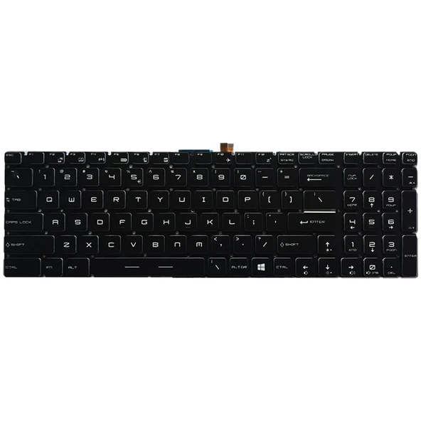 MSI GT Serisi Beyaz Arkadan Aydınlatmalı US Versiyon Klavye - 2