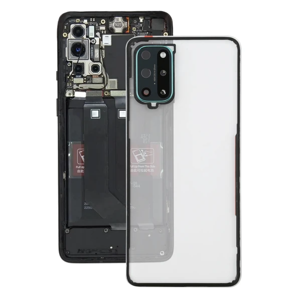 OnePlus 8T Şeffaf Kamera Lensli Arka Kapak