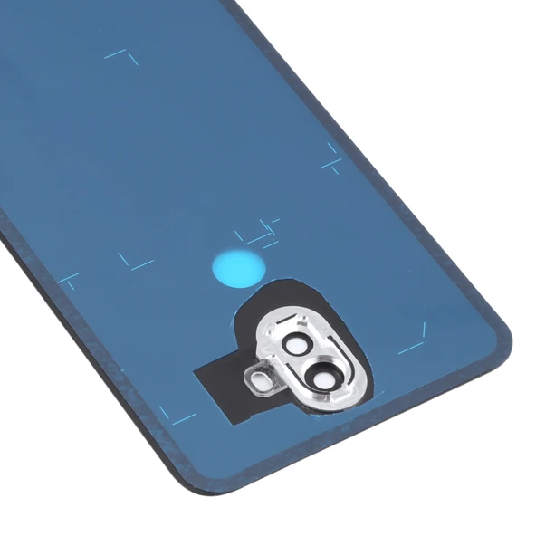 Asus Zenfone 5 Lite ZC600KL Uyumlu Mavi Çim Malzemeli Arka Kapak ve Kamera Lens Kapağı - 5