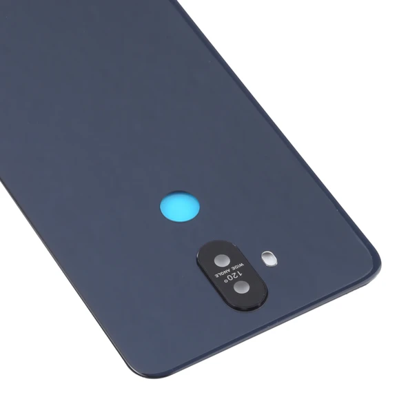 Asus Zenfone 5 Lite ZC600KL Uyumlu Mavi Çim Malzemeli Arka Kapak ve Kamera Lens Kapağı - 4