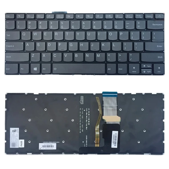 Lenovo IdeaPad 320-14isk Modeli için Arkadan Aydınlatmalı ABD Versiyonu Klavye