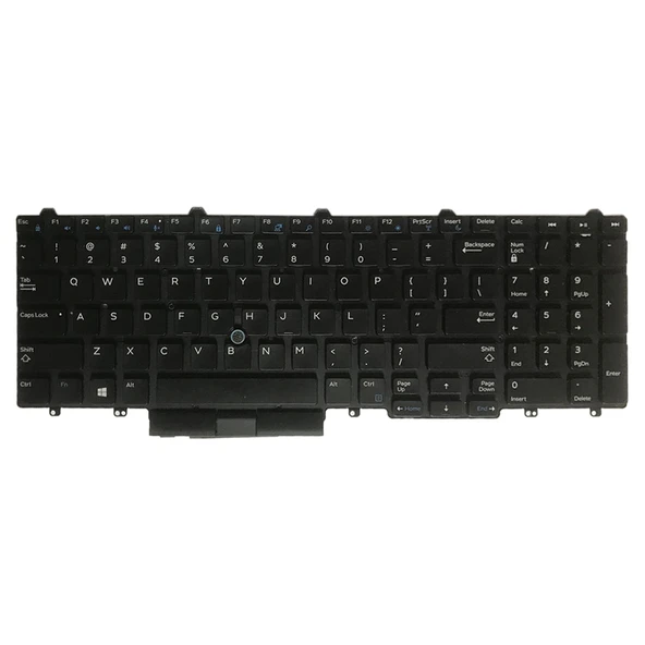 Dell Latitude E5550 5570 5580 5590 Precision 3510 3520 3530 7510 7520 7530 7710 7720 U S Versiyon Klavye SPS1687 - 2