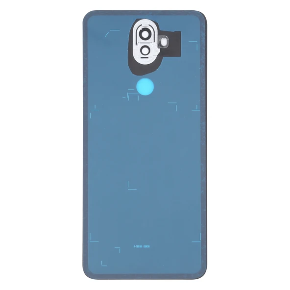 Asus Zenfone 5 Lite ZC600KL Uyumlu Mavi Çim Malzemeli Arka Kapak ve Kamera Lens Kapağı - 3