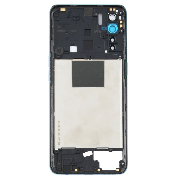OPPO A91 F15 Arka Kapak Çerçevesi Bebek Mavisi - 3