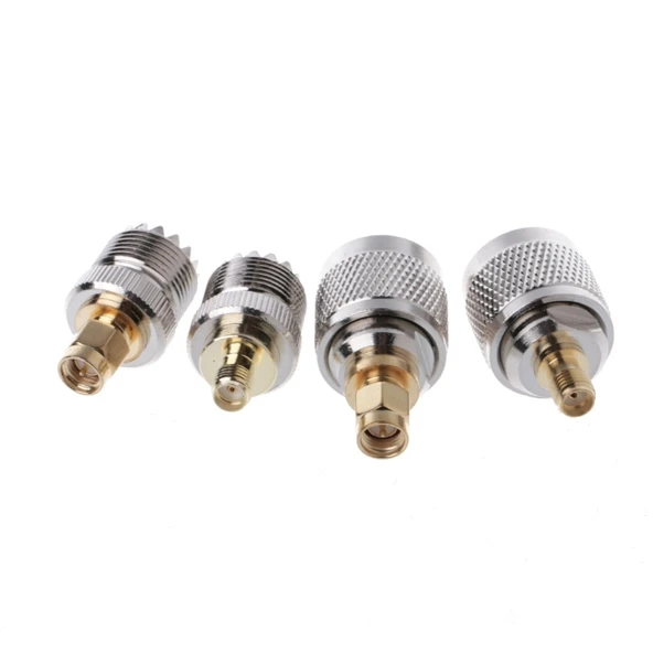 4 Parça A13 Adaptör Kiti PL259 SO239 SMA Erkek Dişi RF Konnektör - 2