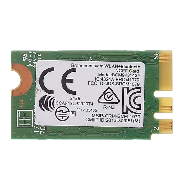 BCM943142Y M2 NGFF Kablosuz Ağ Kartı 150Mbps 80211bgn Bluetooth 40