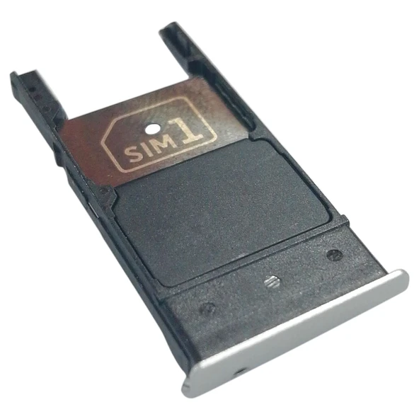 Motorola Moto X Style Uyumlu Gümüş SIM Kart ve Micro SD Kart Tepsisi - 4