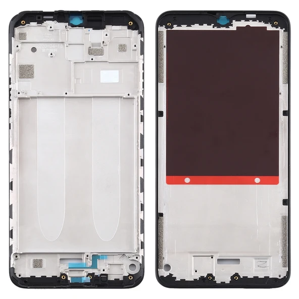 Xiaomi Redmi 9A ve Redmi 10A Uyumlu Siyah Ön Kasa LCD Çerçeve