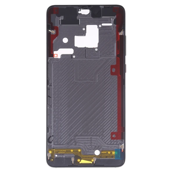Huawei Mate 20 Ön Gövde LCD Çerçeve Plakası Yan Tuşlu Siyah - 3