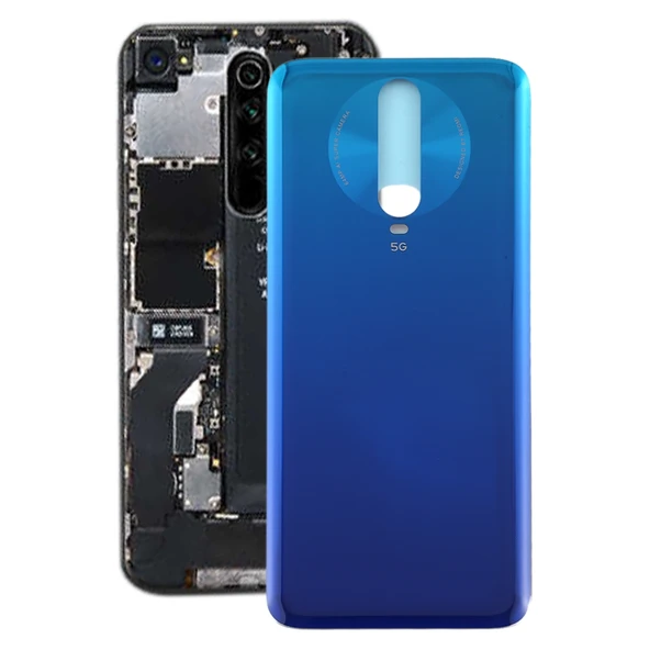 Xiaomi Redmi K30 5G Mavi Cam Malzeme Batarya Arka Kapak