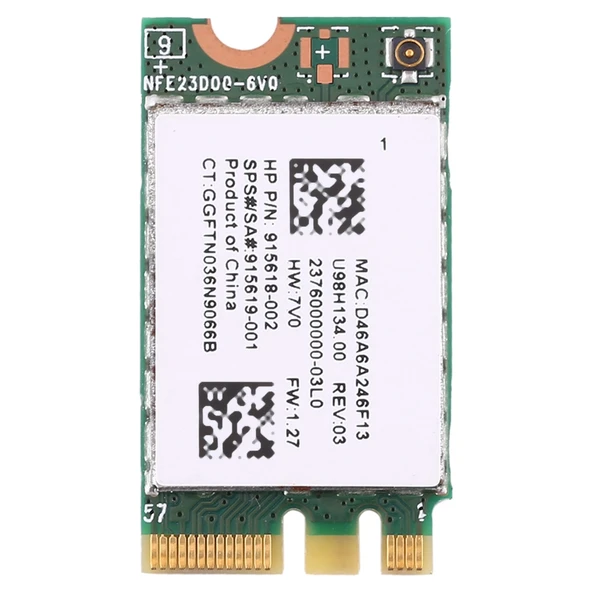 HP Dizüstü Bilgisayarlar İçin RTL8723DE 246 G6 Kablosuz Ağ Kartı Bluetooth 40 24G 300M