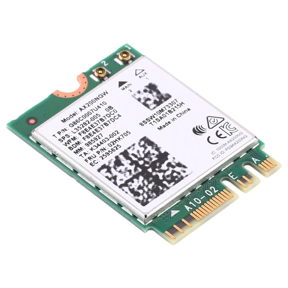 Çift Bant AX200 2400Mbps Kablosuz AX200NGW NGFF M2 Bluetooth 50 Wifi Ağ Kartı 24G 5G 80211 ac ax - 3