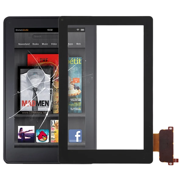 Amazon Kindle Fire Uyumlu Siyah Dokunmatik Panel