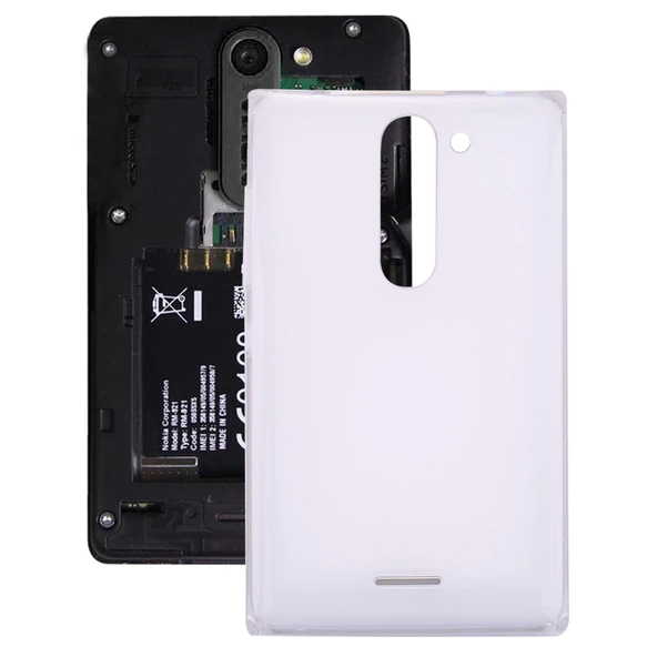 Nokia Asha 502 Çift SIM Beyaz Batarya Arka Kapak