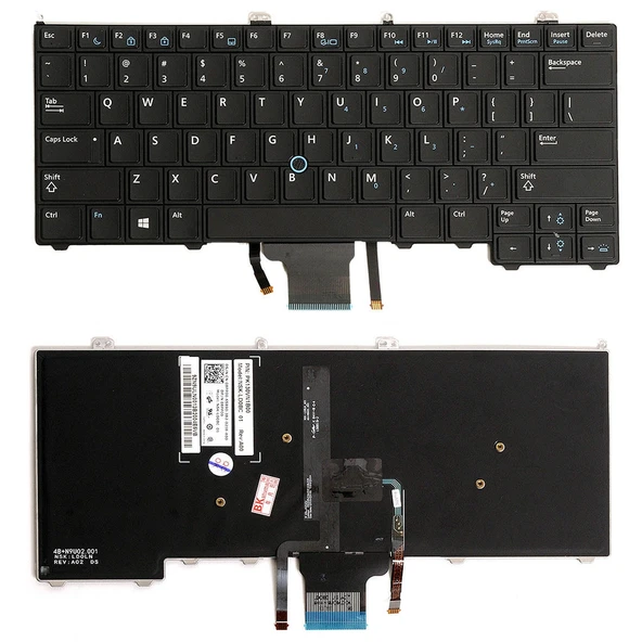 Dell Latitude 12 7000 Serisi US Versiyon Klavye - Arkadan Aydınlatmalı