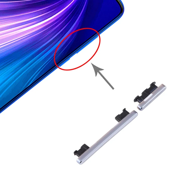 Xiaomi Redmi Note 8 Yan Tuşlar Gümüş