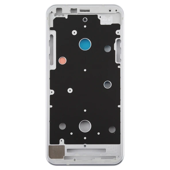 LG Q7 Serisi Ön Gövde LCD Çerçeve Bezel Plakası Gri - 3