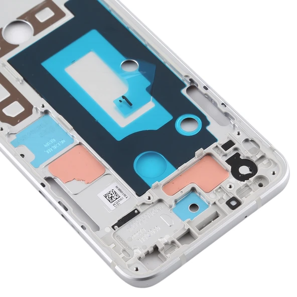 LG Q7 Serisi Ön Gövde LCD Çerçeve Bezel Plakası Gri - 4
