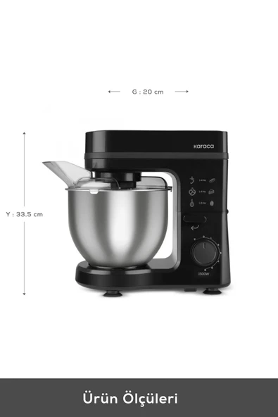 Maestrochef Stella Stand Mikser Siyah 1500w 5 Litre - 2