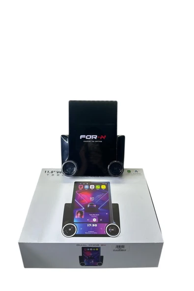 FOR-X DUAL KNOB 2K TESLA EKRAN TÜM 9 VE 10 İNÇ ÇERÇEVELERE UYUMLU PROFESYONEL MULTİMEDİA - Resim 2