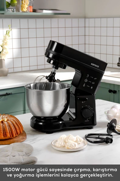 Maestrochef Stella Stand Mikser Siyah 1500w 5 Litre - 4