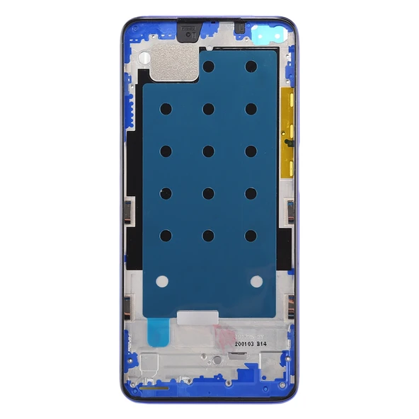 Xiaomi Redmi K30 5G Ön Gövde LCD Çerçeve Bezel Plakası Mavi - 3