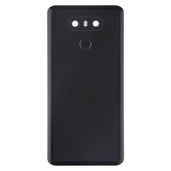 LG G6 Uyumlu Siyah Arka Kapak Kamera Lensli Parmak İzi Sensörlü - 2