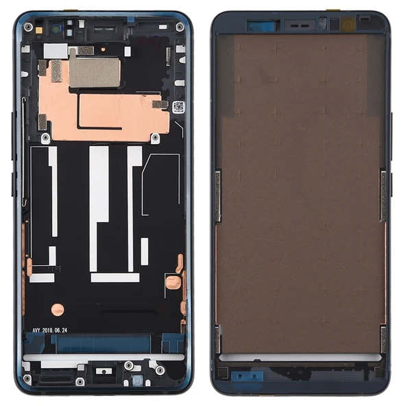 HTC U11 Plus Orta Çerçeve Çerçeve Plakası Siyah