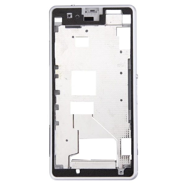 Sony Xperia Z1 Compact D5503 Ön Gövde LCD Çerçeve Beyaz - 2