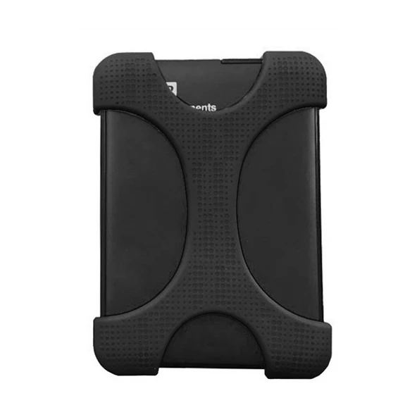 X Tipi 2.5 Inç Sabit Disk Silikon Kılıf WD SEAGATE Toshiba Uyumlu Deliksiz Siyah - 3