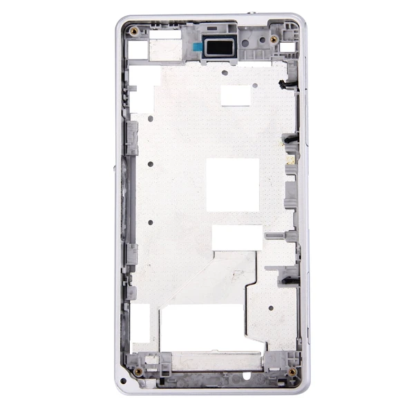 Sony Xperia Z1 Compact D5503 Ön Gövde LCD Çerçeve Beyaz - 3