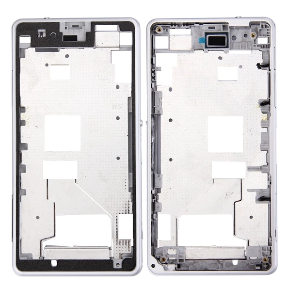 Sony Xperia Z1 Compact D5503 Ön Gövde LCD Çerçeve Beyaz