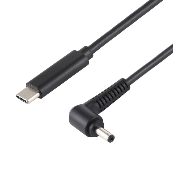 USB C Tipi 4.0x1.35mm Dizüstü Güç Şarj Kablosu Siyah 1.5 Metre - 2