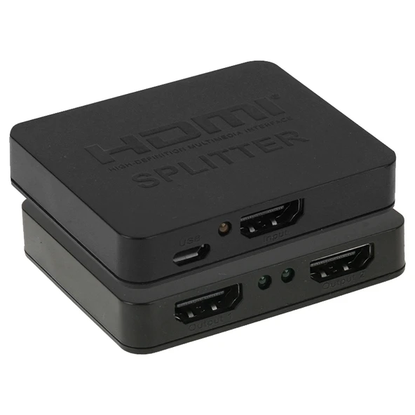 Mini Full HD 4K 1x2 HDMI 3D V1.4b Splitter HDTV STB DVD Projektör DVR Uyumlu