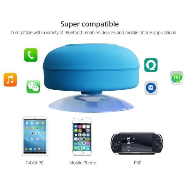 BTS 06 Mini Su Geçirmez IPX4 Bluetooth V2 1 Hoparlör Sarı Eller Serbest - 3