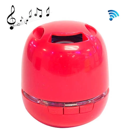 T6 Mini Taşınabilir LED Işıklı Bluetooth Stereo Hoparlör Kırmızı TF Kart Destekli Eller Serbest