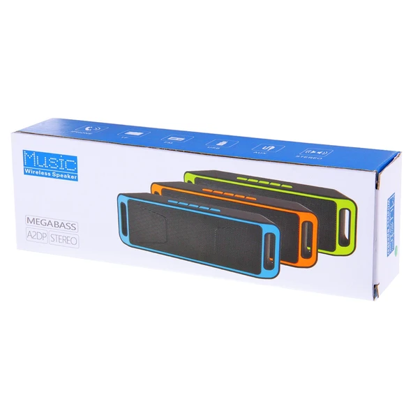 Taşınabilir Stereo Kablosuz Bluetooth Müzik Hoparlörü Yeşil - 8