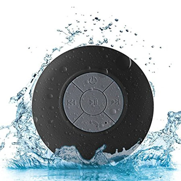 BTS 06 Mini Su Geçirmez IPX4 Bluetooth V2 1 Hoparlör Siyah Eller Serbest