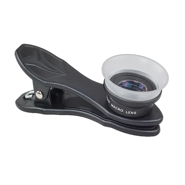 APEXEL APL-24X-H 2'si 1 Arada Evrensel Dış 12X ve 24X Makro Telefon Lensi ve Lens Kapağı - 3