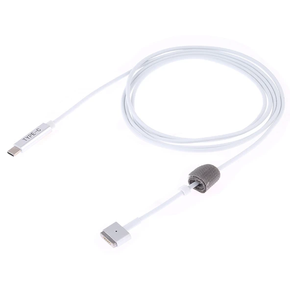 85W MagSafe 2 T Şeklinde 5 Pin USB C PD Şarj Kablosu Beyaz 1.7 Metre - 4
