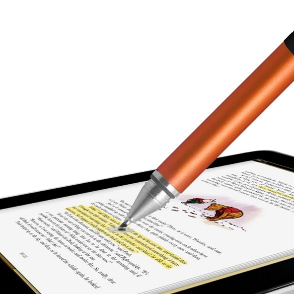 2'si 1 Arada Stylus Dokunmatik Kalem ve Tükenmez Kalem Apple iPhone ve iPad Uyumlu Gri - 8