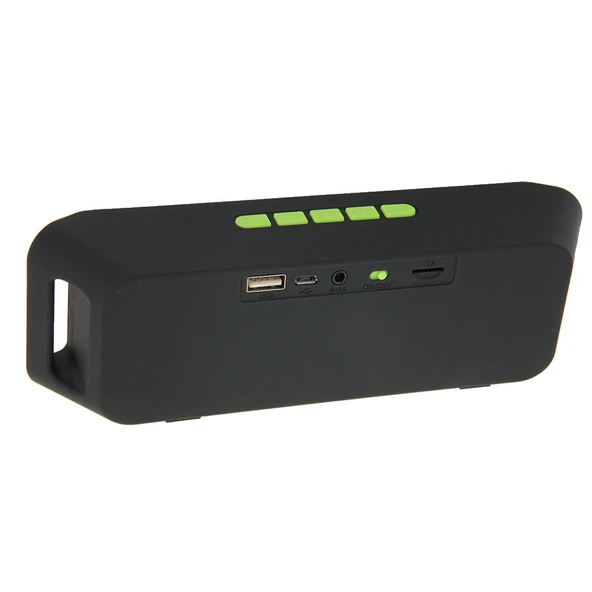Taşınabilir Stereo Kablosuz Bluetooth Müzik Hoparlörü Yeşil - 5